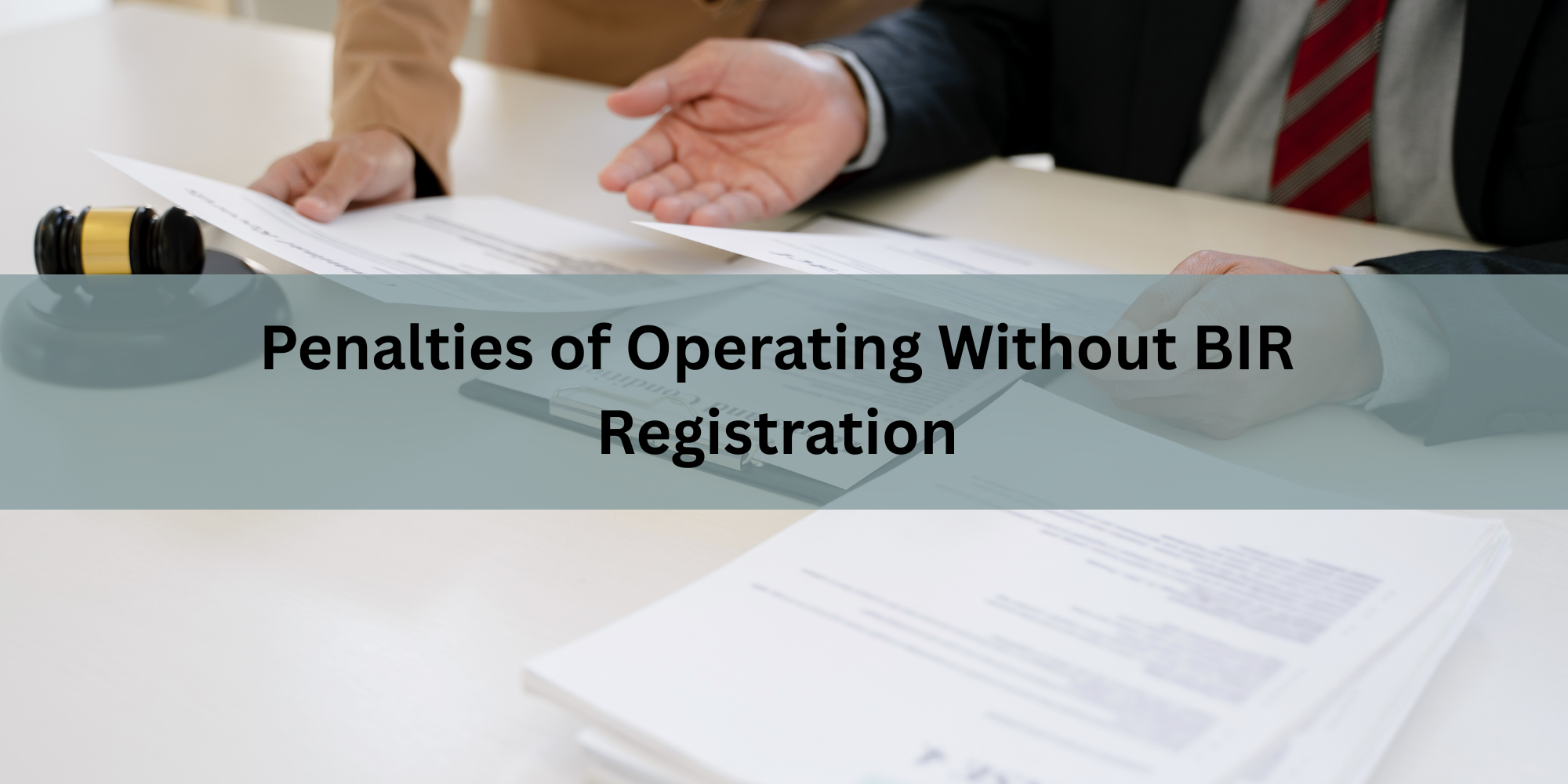 Penalties of Operating Without BIR Registration