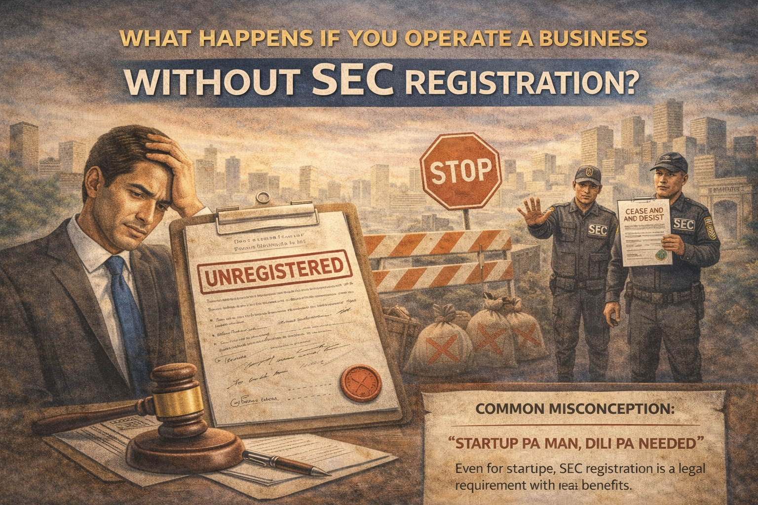 What Happens If You Operate a Business Without SEC Registration?