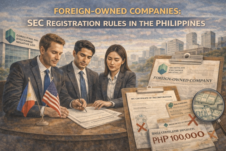 Foreign-Owned Companies: SEC Registration Rules in the Philippines