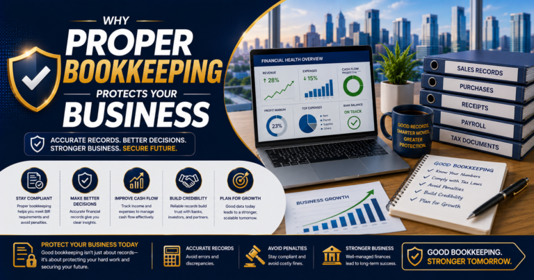 Why Proper Bookkeeping Protects Your Business
