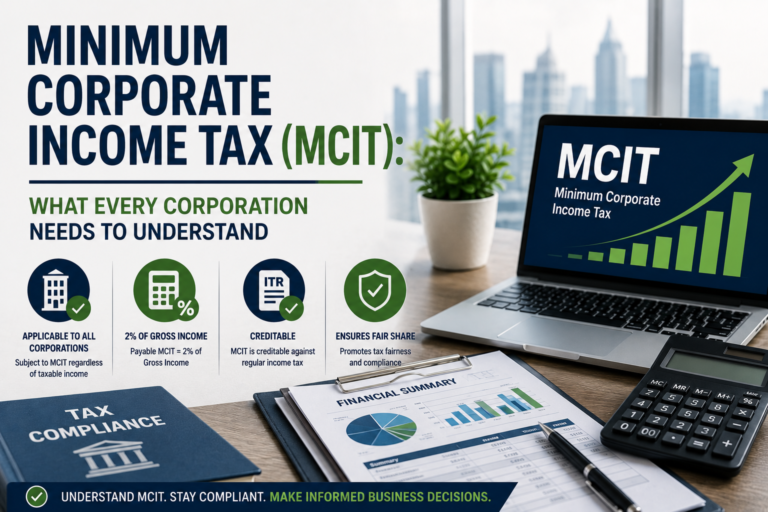 Minimum Corporate Income Tax (MCIT): What Every Corporation Needs to Understand