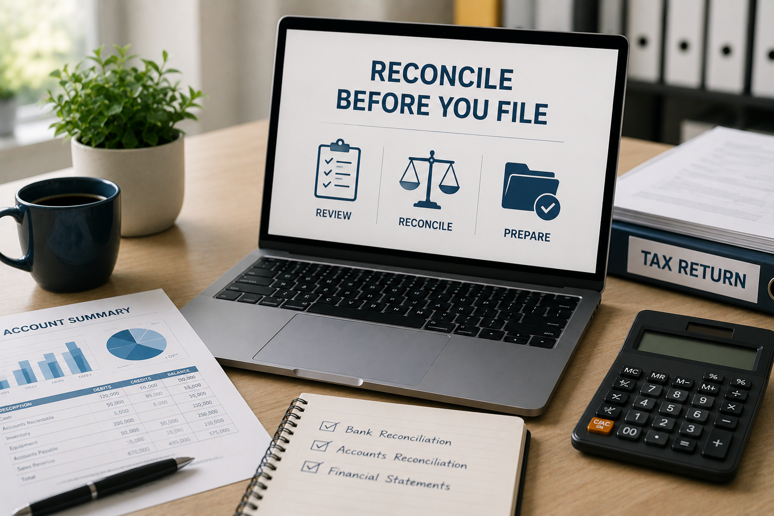 How to Reconcile Your Accounting Records Before Filing Your Annual Income Tax Return