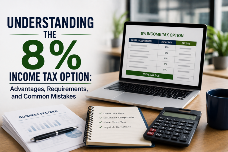 Understanding the 8% Income Tax Option: Advantages, Requirements, and Common Mistakes