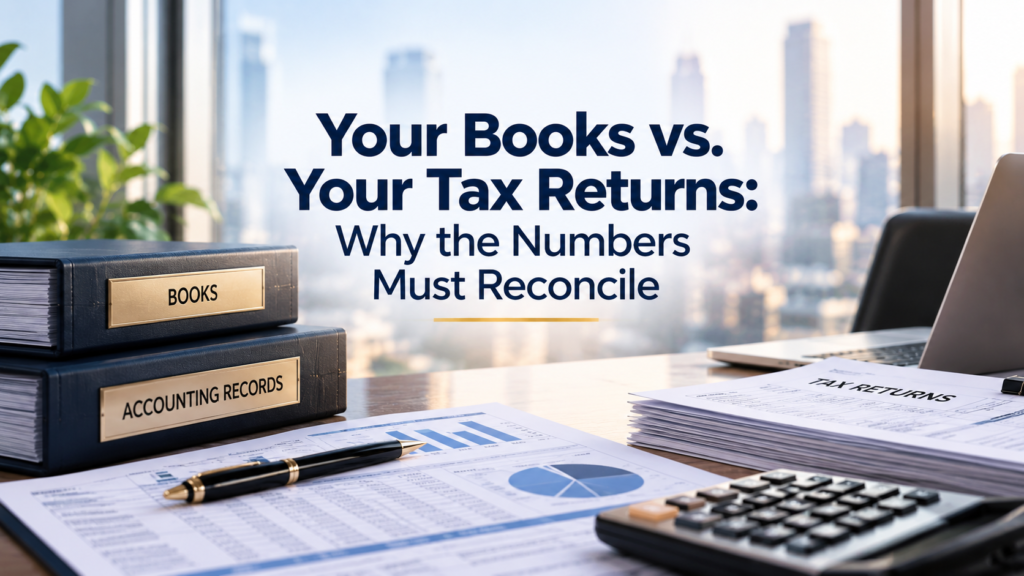 Your Books vs. Your Tax Returns: Why the Numbers Must Reconcile