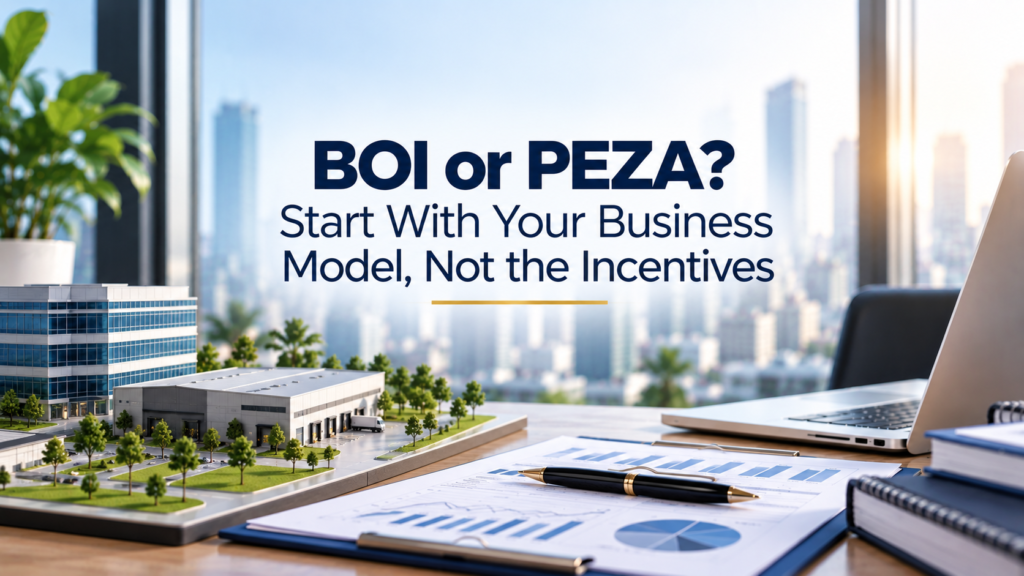 BOI or PEZA? Start With Your Business Model, Not the Incentives