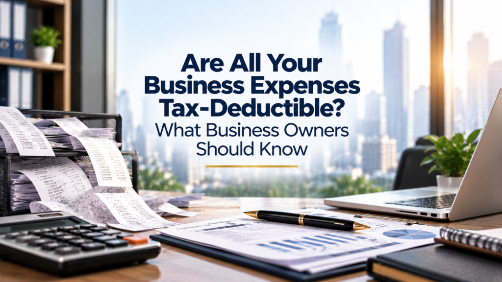 Are All Your Business Expenses Tax-Deductible? What Business Owners Should Know