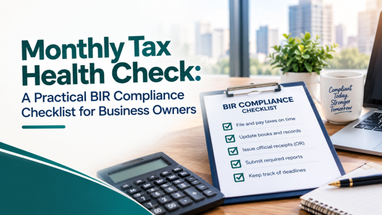Monthly Tax Health Check: A Practical BIR Compliance Checklist for Business Owners